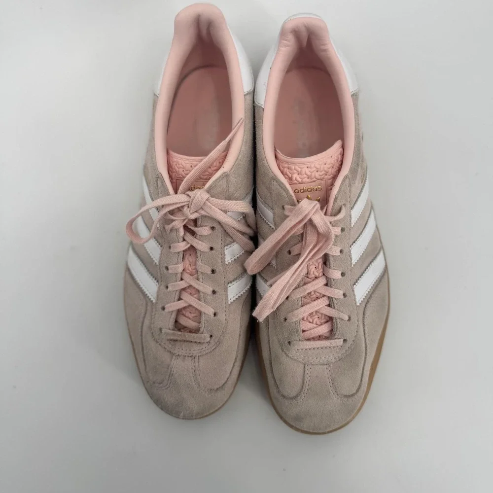 Adidas Originals Gazelle Indoor Sneakers Sandy Pink Cloud White Gum Women's 10‎ - Picture 6 of 11